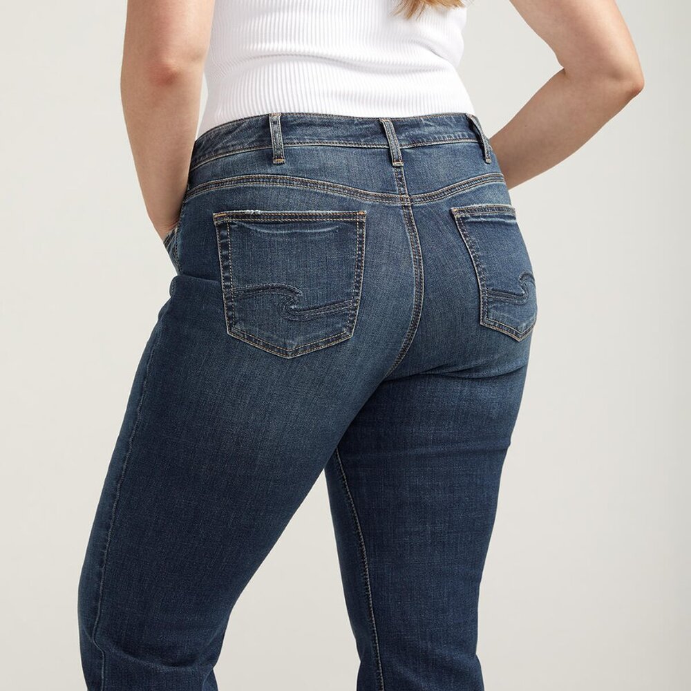Silver Jeans Elyse Mid Rise Slim Bootcut Jeans